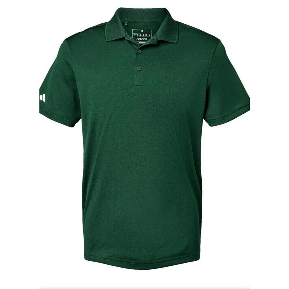 Adidas Men's Golf Polo Green Size L - Picture 2 of 9